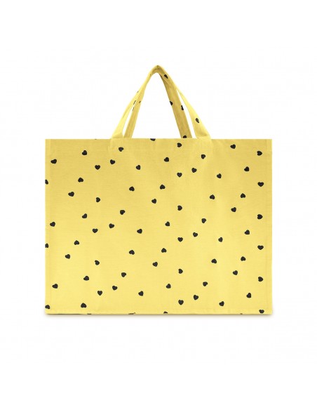 Fées et Pirates - Sac cabas coeur lemon yellow - Rose in April