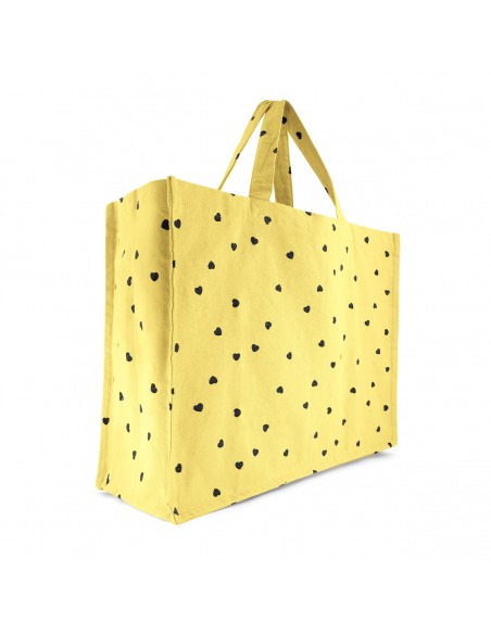 Fées et Pirates - Sac cabas coeur lemon yellow - Rose in April