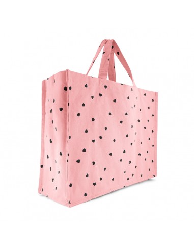 Fées et Pirates - Sac cabas coeur strawberry - Rose in April