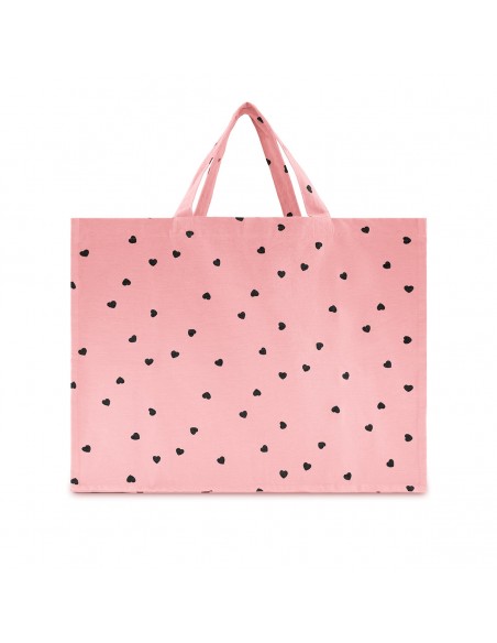 Fées et Pirates - Sac cabas coeur strawberry - Rose in April